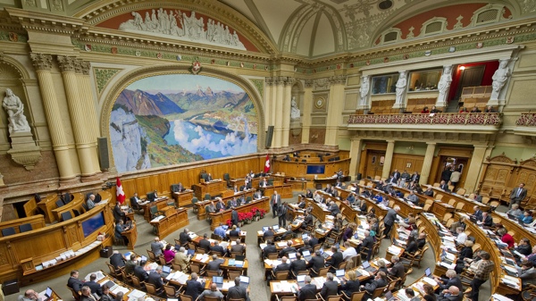Foto: Blick in den Nationalratssaal im Bundeshaus