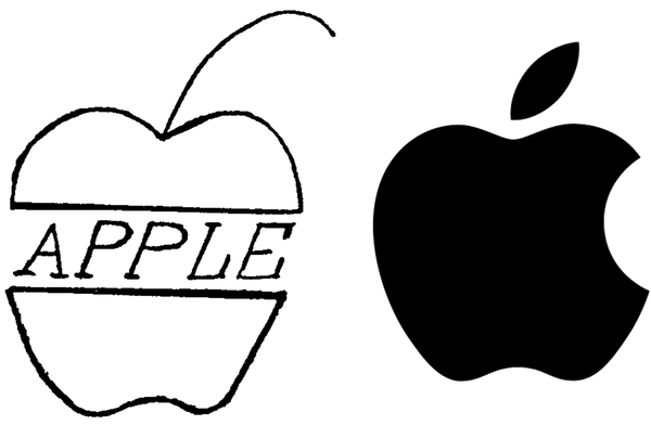 Bild: «APPLE»-Wort-Bild-Marken im Vergleich